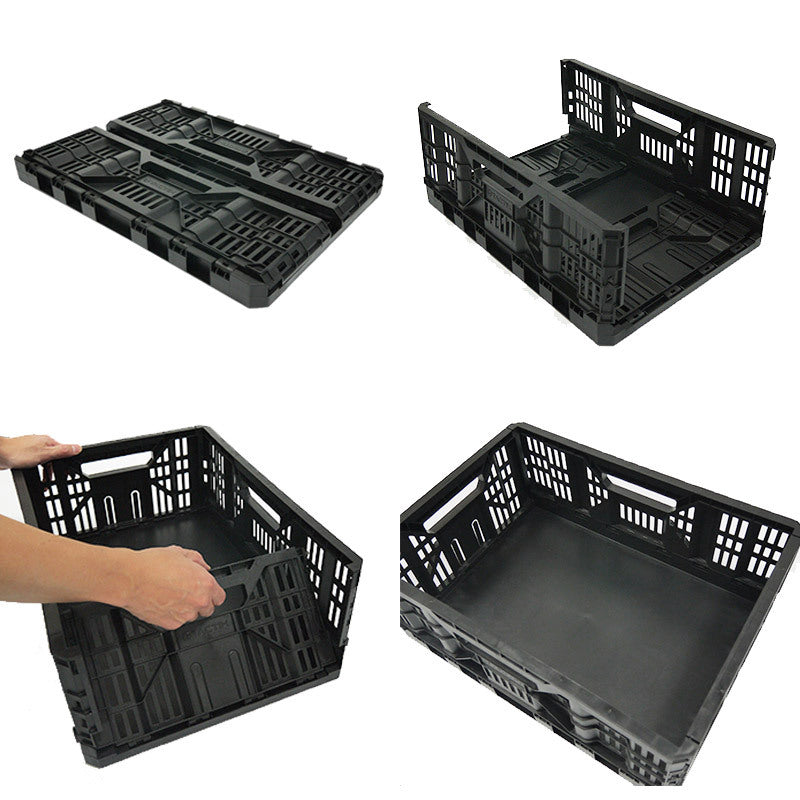 Caja Plastica Plegable Y Apilable 49x36x19 Cm Tactix 320230
