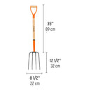 Horqueta Para Jardin 4 Ganchos con Mango Truper BPJ-4C