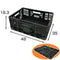 Caja Plastica Plegable Y Apilable 49x36x19 Cm Tactix 320230