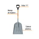 Pala Cabeza Plastica Mmadera Puno Y Truper Papla-12