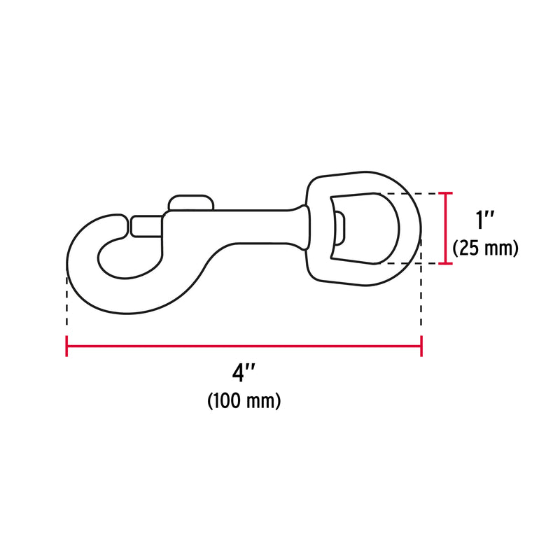 Mosquetón Con Destorcedor De Zinc 4.1/4" Truper Bdz-4.1/4