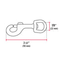 Mosquetón Con Destorcedor De Zinc 4" Truper Bdz-4