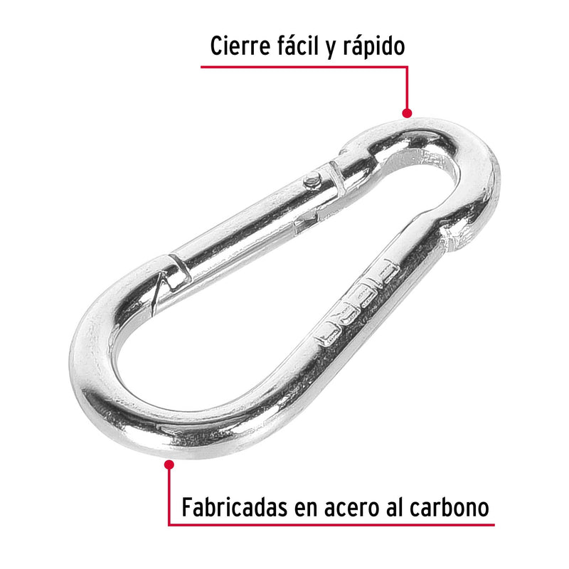 Mosqueton Fijo Acero 1/4" Truper Bma-1/4