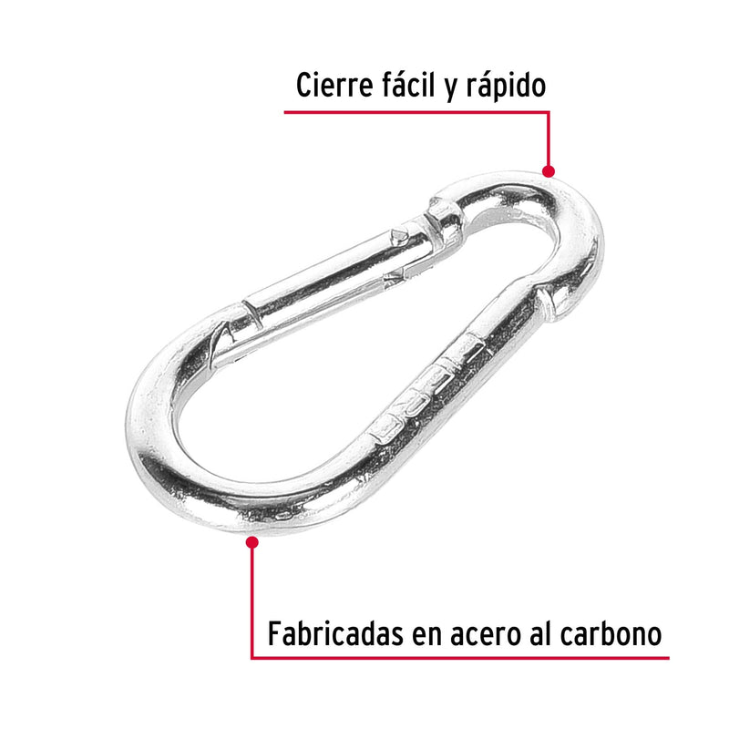 Mosqueton Fijo Acero 3/16" Truper Bma-3/16