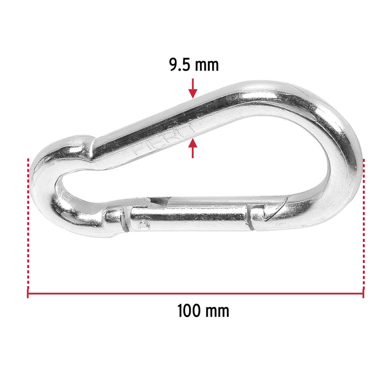 Mosquetón Fijo Acero 3/8" Truper Bma-3/8