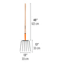 Horqueta Para Jardin 6 Ganchos con Mango Truper BPJ-6