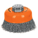 Escobilla De Copa Fina 4" Para esmeril Eje 5/8 Truper Co-510
