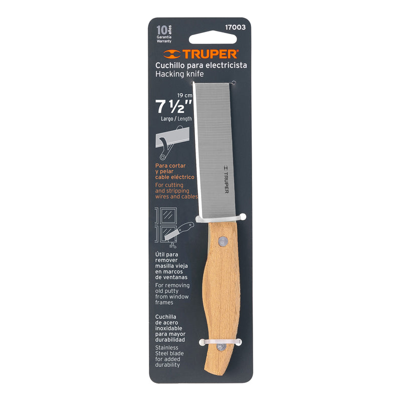 Cuchillo Recto Multiusos 19 cm Truper Cuel-6