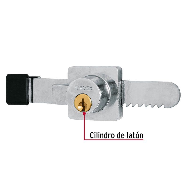 Cerradura Para Vitrina con 2 Llaves Truper Cv-10