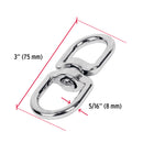 Destorcedor Zinc Niquelado Para Cable 5/16" Truper Desz-5/16