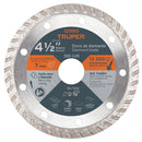 Disco Diamantado Turbo 4 1/2" Truper Did-245