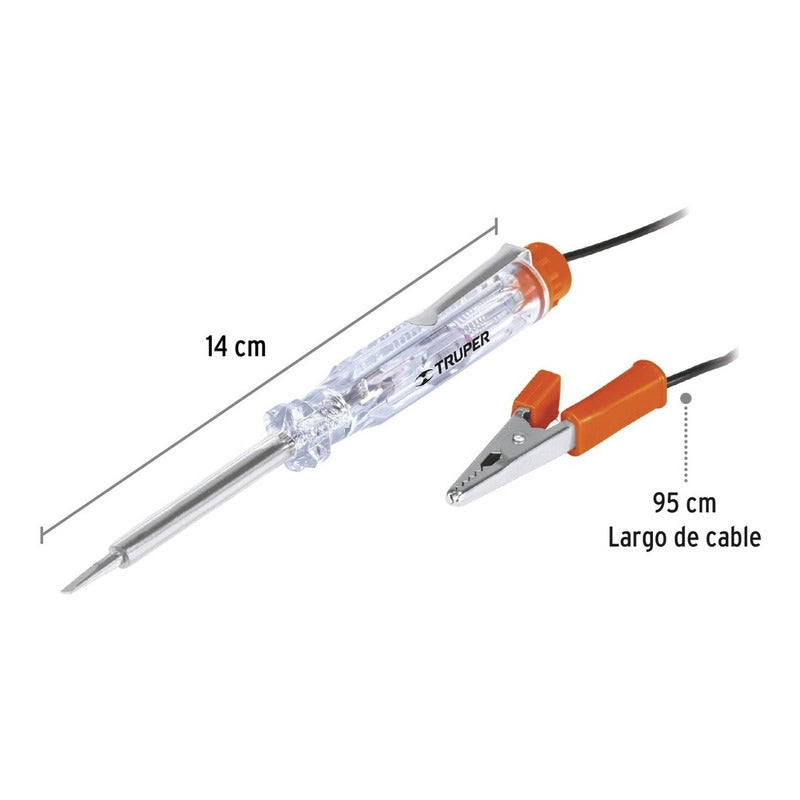 Probador Corriente Directa Truper Proco-14x