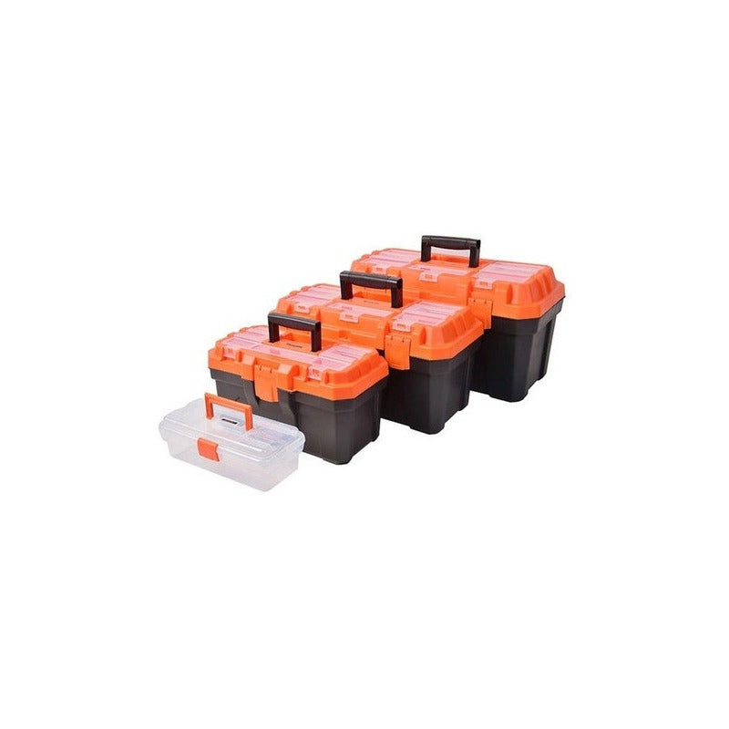 Set Cajas Herramientas Plasticas Tactix 4 En 1 320118