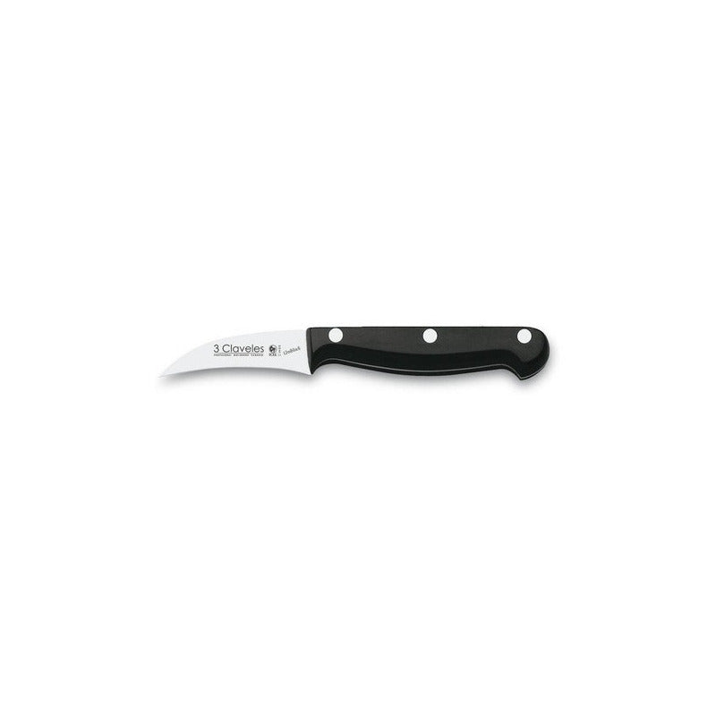 Cuchillo Mondador 3 Claveles 6 Cms Acero Inox Uniblock