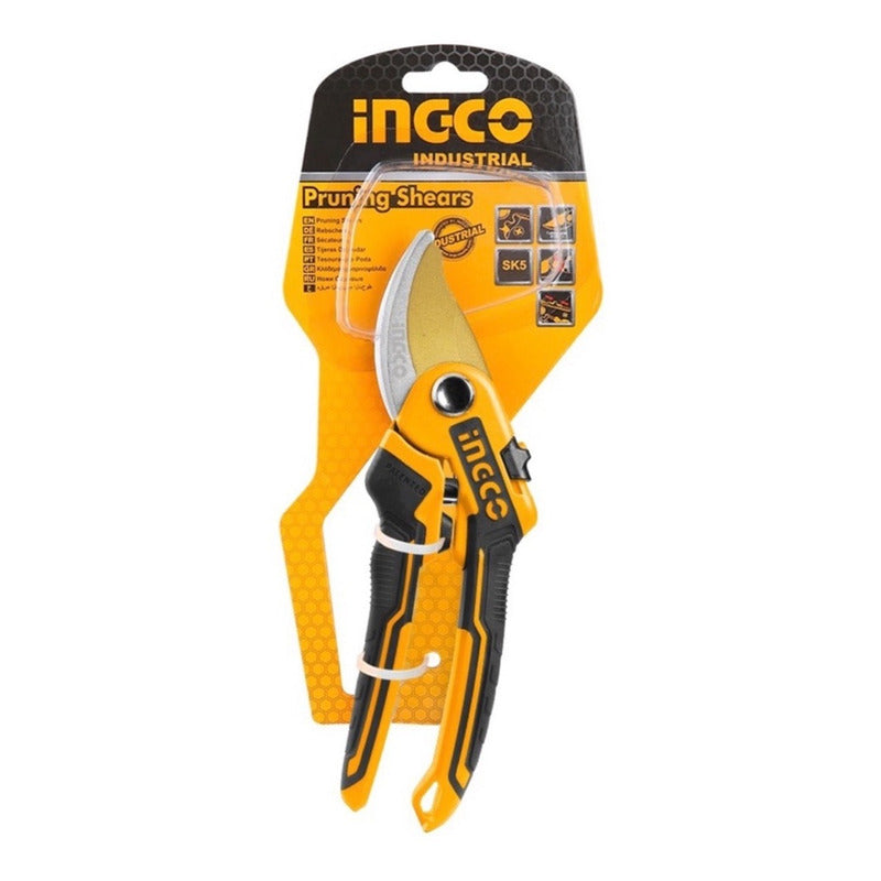 Tijera De Podar Con Mango Recubierto 8'' Ingco Hps0601