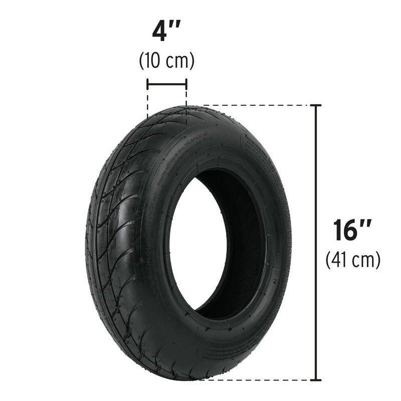 Neumático Para Carretilla 16" x 4" sin camara Truper SS