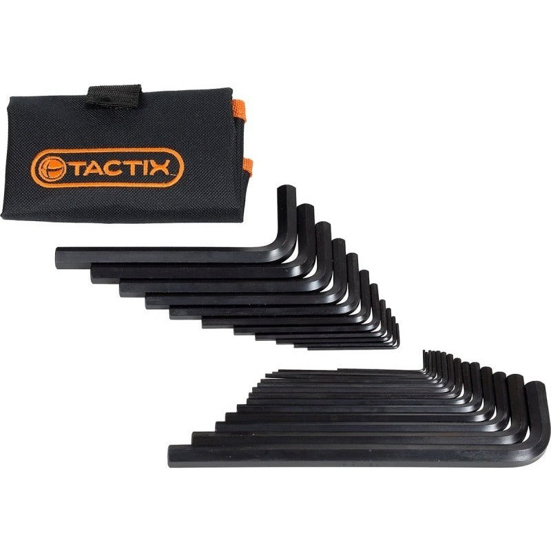 Llave Allen En PuLG Y Mm. Juego 25 Piezas Tactix 206195