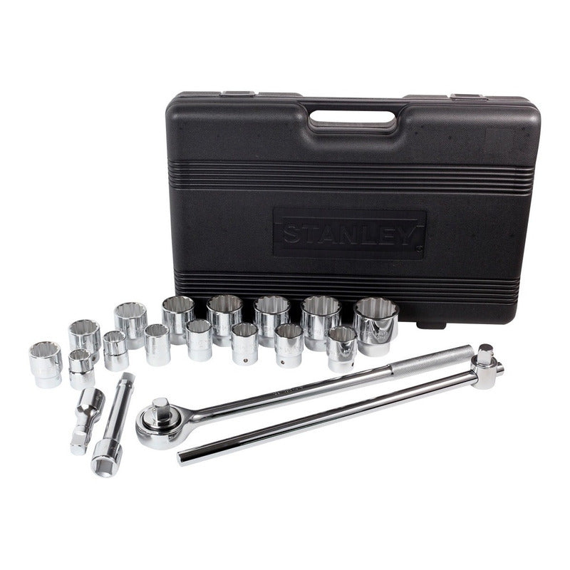 Juego De Llave Dado 3/4dr 22-50 Mm 19 Piezas Stanley 89101