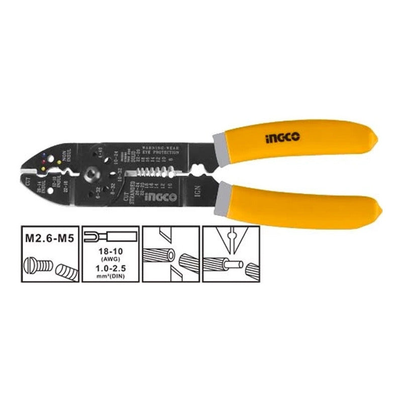 Alicate Pelacable De 8.1/2" Ingco Hwsp851