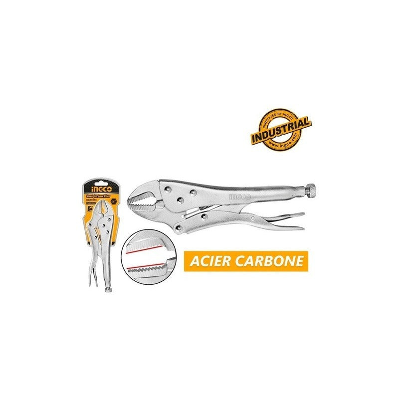 Llave Caiman Boca Recta De 25 cm Ingco Hsjp0210