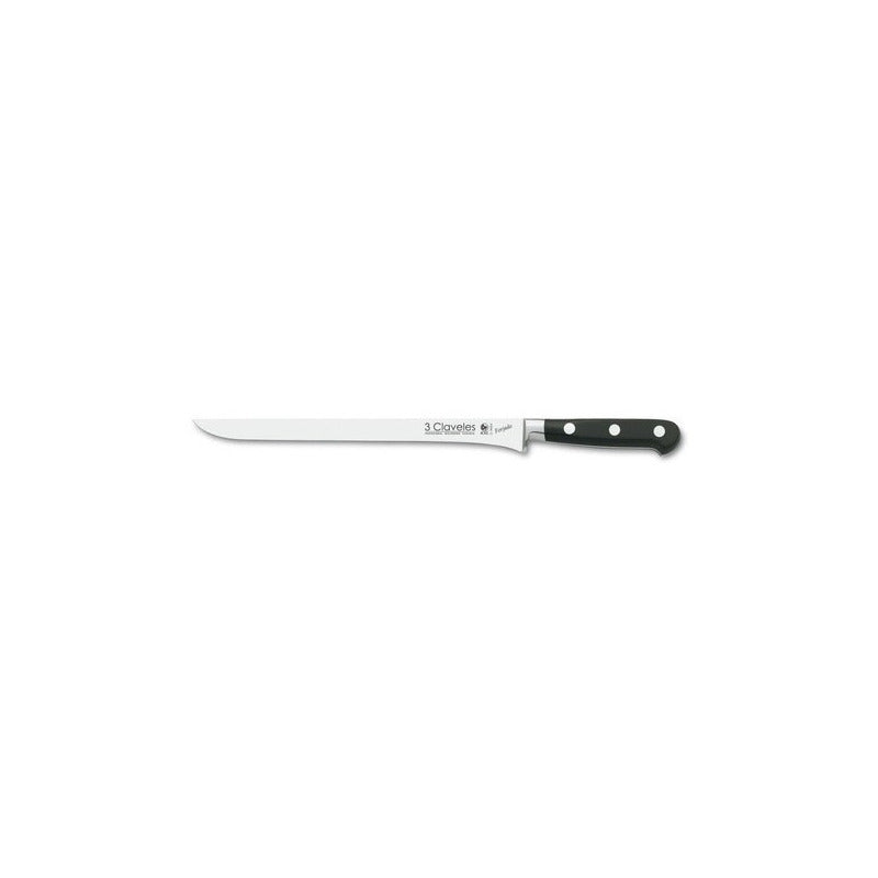 Cuchillo Jamonero 30 cm Acero Inoxidable 3 Claveles 1579