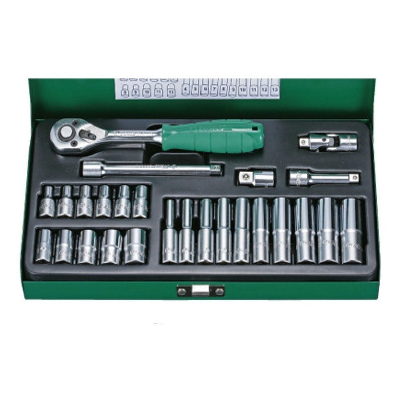 Juego De Dados Hans 1/2 De 26 Pzs De 4 A 13mm 2626mps