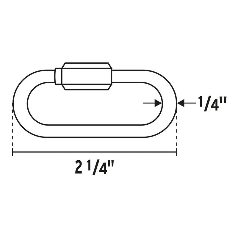 Eslabon Rapido De 1/4 Con Seguro Truper Bse-1/4