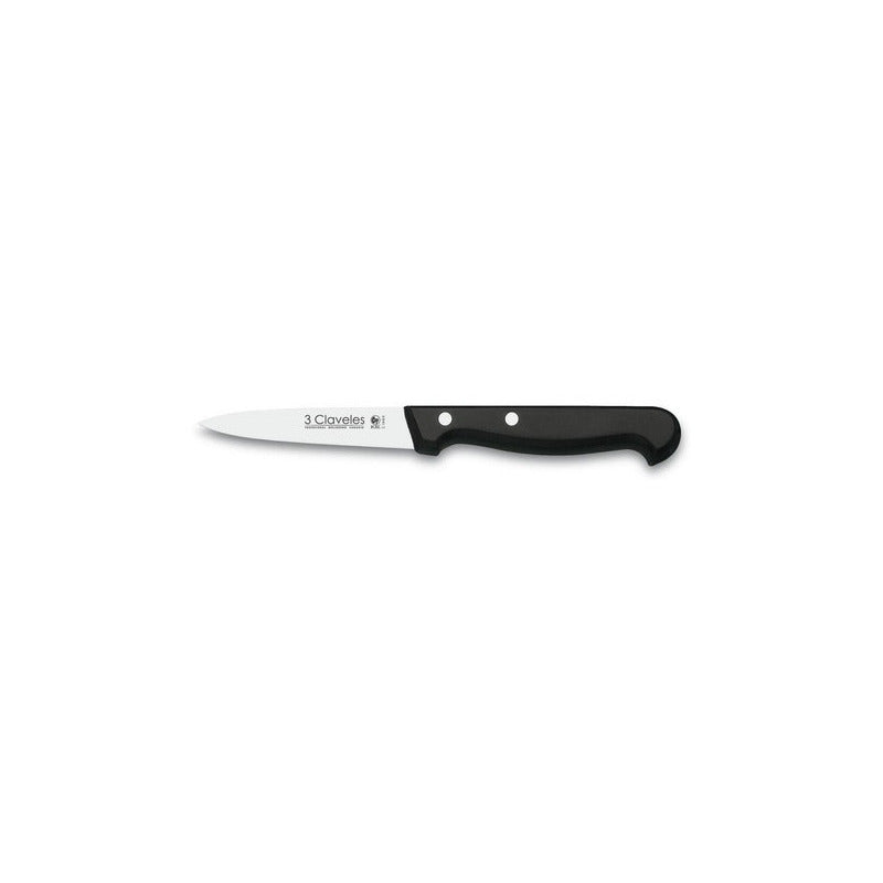 Cuchillo Verduras 3 Claveles 9 Cms Mango Pom 908