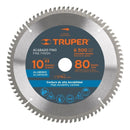 Sierra Circular Para Aluminio 10x80 Dientes. Truper St-1080a