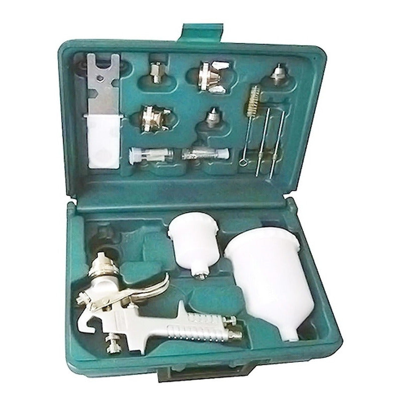 Kit Profesional Pistola Pintar 2 Copas Accesorios Ja-6111k