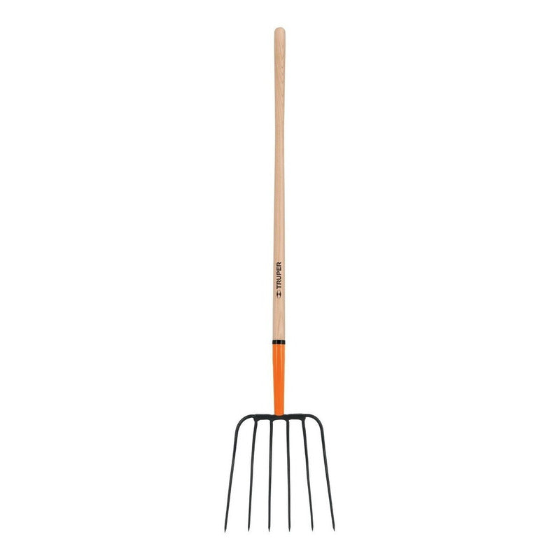 Horqueta Para Jardin 6 Ganchos con Mango Truper BPJ-6