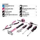 Kit Bolso Con Herramientas Uso Domestico Diseño Femenino Truper SET-MA8