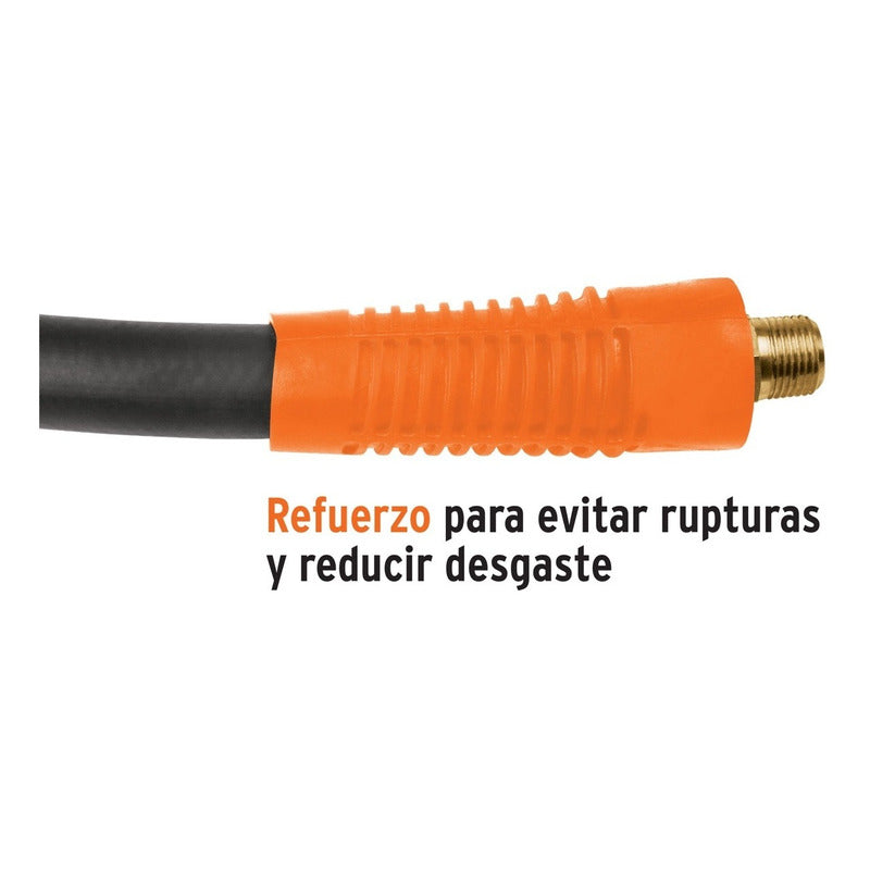 Manguera De Hule Para Compresor 10 Mts Truper Man-ap-10-1/4