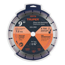 Disco Diamantado Segmentado 9" Truper Did-390