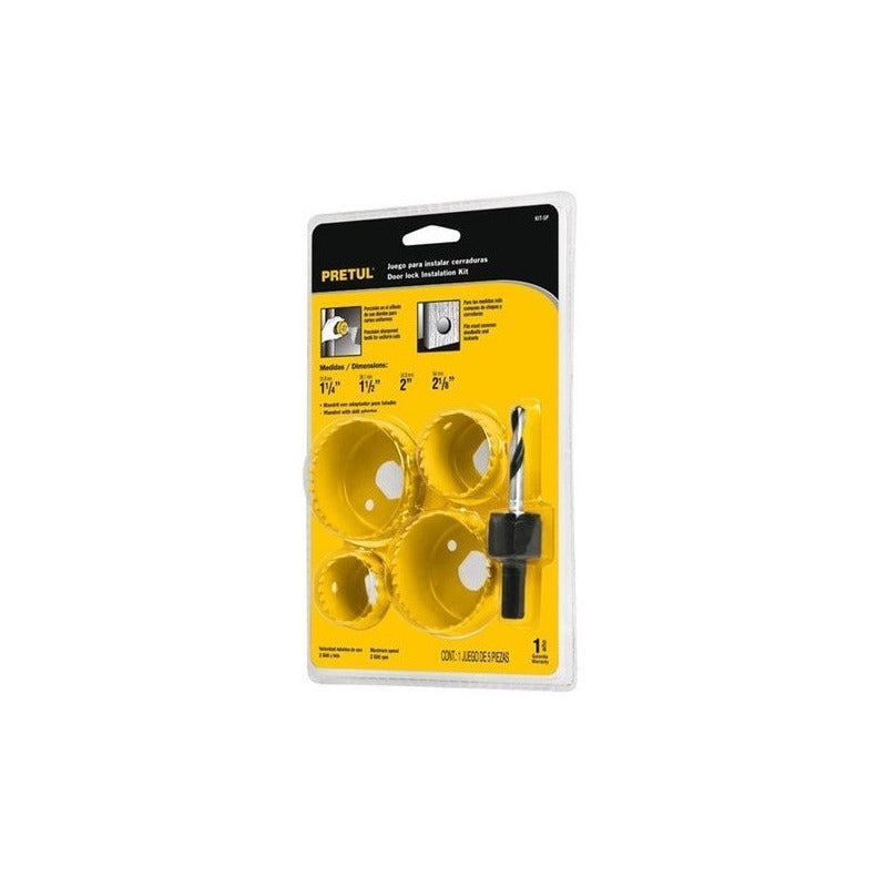 Sierra Copa Pretul (truper) 5 Piezas P/instalar Cerraduras K
