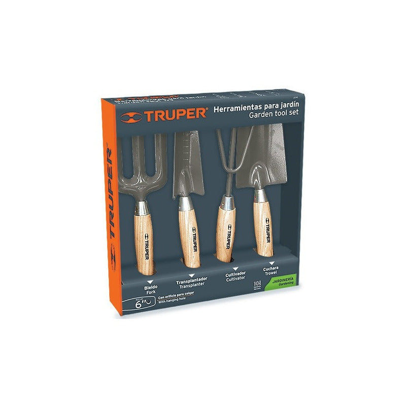 Set Herramientas Para Jardin de 4 Piezas Truper Jj-4