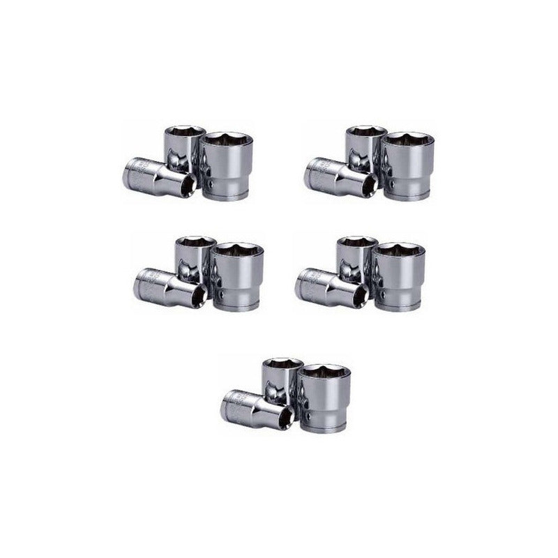 Llave Dado Kraft Bohrer Germany 1/2 Dr 6 Puntas 23 Mm(5unid)