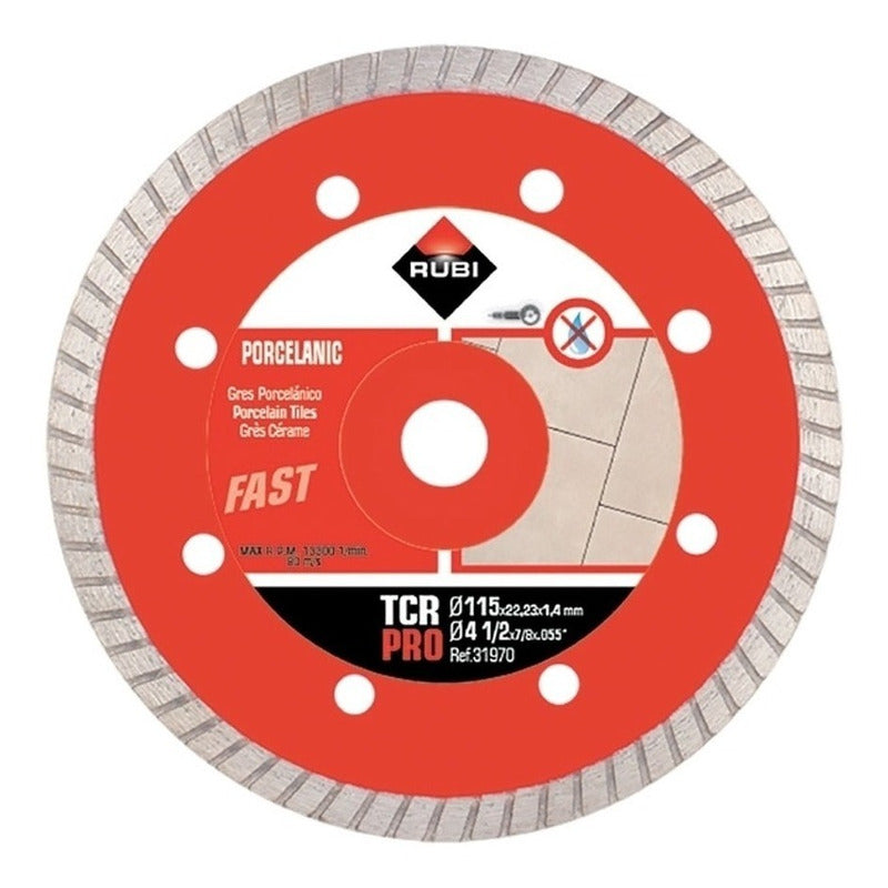 Disco Diamante Turbo Tcr 115mm Pro Rubi 31970