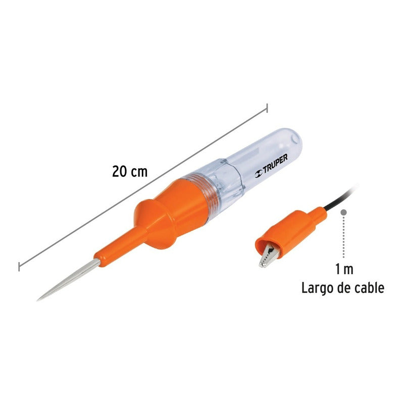 Probador Corriente Directa Truper Proco-20