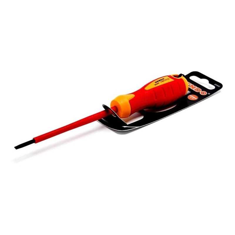Destornillador Aislado Punta Plana 5,5 X 125mm Kendo 20405