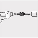 Guia Sierra Copa De 1/4 Para 14 A 30mm Kraft Bohrer K-7435
