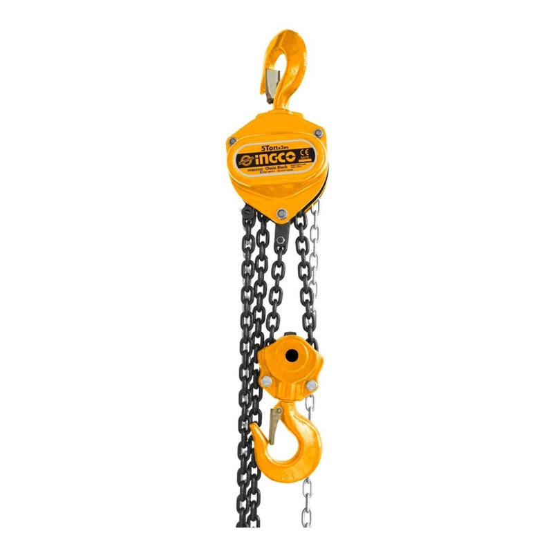 Tecle Cadena 5 Toneladas X 3 Mts Ingco Hcbk0205