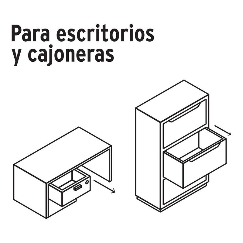 Cerradura Para Mueble Accion Vertical Laton Truper Cm-24l