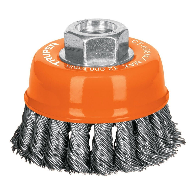 Escobilla De Copa P/esmeril Tren. Gso. 14 Mm Truper Ct-608mx