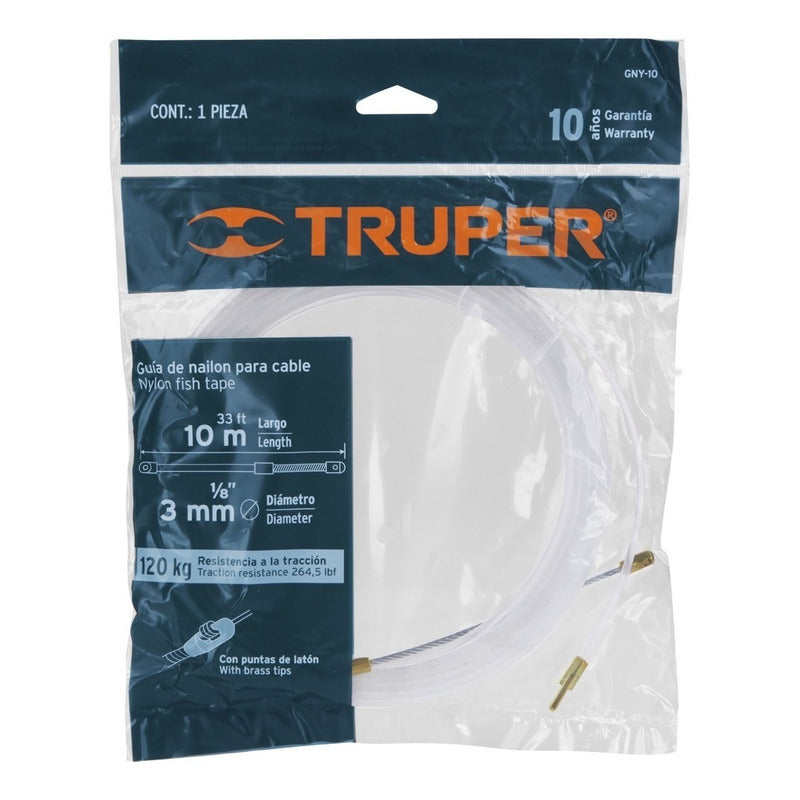 Guía De Nylon Para Electricista 10 Mts Truper Gny-10