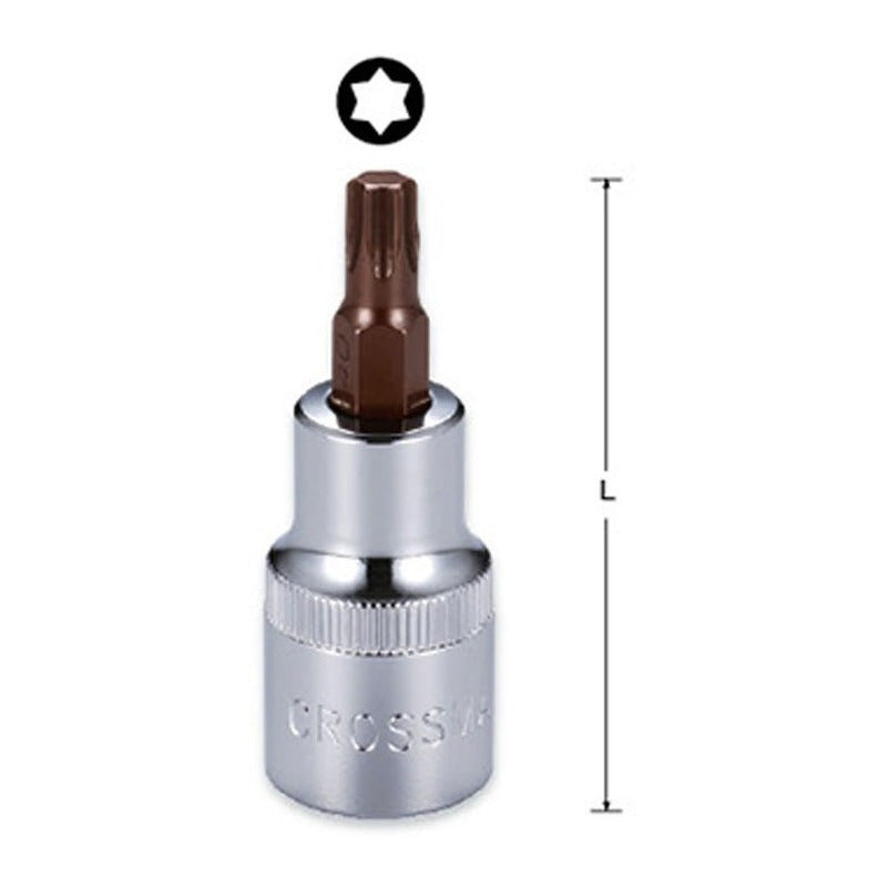 Llave Dado Crossman 1/2 Dr Punta Torx T55