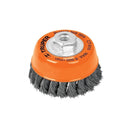 Escobilla De Copa Trenzada Truper De 5/8  P/esmeril Eje 5/8