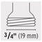Llave De Paso De Esfera Riego Zincada 1/2 Pretul Ll-21p