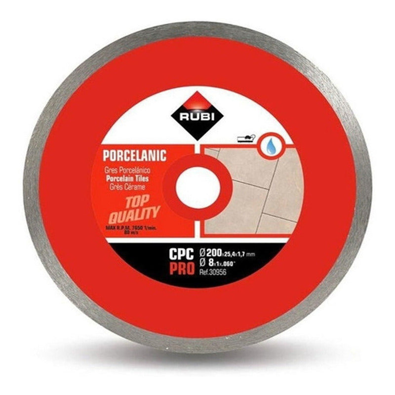Disco Diamantado Continuo 200mm Gres Porcelanico Pro