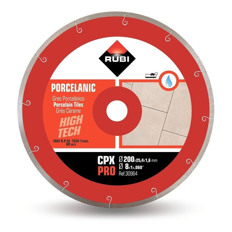 Disco Diamante Continuo Cpx 200 Mm Pro Rubi 30964